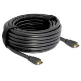 DELOCK HDMI male/male 4K 20m fekete kábel