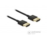 Delock Nagysebességű HDMI-kábel Ethernettel - HDMI-A - HDMI-A, 3D,4K, 3 m, aktív, vékony, prémium