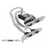 Delock PCI-E Bővítőkártya 4x Soros RS-232 port (DL90410)