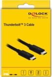 Delock Thunderbolt 3 (20 Gb/s) Összekötő kábel 1.5m - Fekete