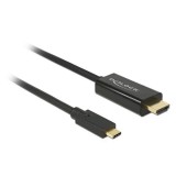 Delock USB 2.0 Type-C (M) - HDMI (M) 1m fekete 4K USB átalakító kábel