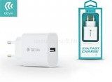 Devia Smart 2.1A univerzális USB fehér hálózati töltő (ST300189)