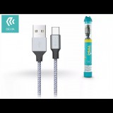Devia USB- USB Type-C töltő- és adatkábel 1 m ezüst kék (ST304330) (ST304330) - Adatkábel