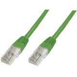 Digitus RJ45 Hálózat csatlakozókábel CAT 5e U/UTP 1x RJ45 dugó - 1x RJ45 dugó 10 m Zöld UL minősített (DK-1511-100/G) - UTP