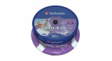 DVD+R lemez, kétrétegű, nyomtatható, no-ID, 8,5GB, 8x, hengeren, VERBATIM "Double Layer"