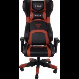 E-Blue Cobra Gaming Szék Bluetooth Hangszórókkal Piros-Fekete (EEC310REAA-IA)