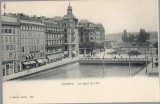 E. Monnet - Genéve Genéve. La Quai de l'lle