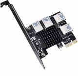 E-Zone 4xUSB 3.0 PCIe Bővítőkártya Szervergéphez