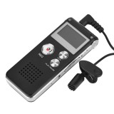 E-Zone Digitális Diktafon VM85, zajcsökkentés, 8 GB, fekete-ezüstszín, black-silver