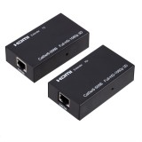 E-Zone HDMI hosszabbító adapter, Cat6/6e UTP Ethernet kábelen keresztül, akár 50m-ig
