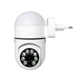 E-Zone Intelligens Térfigyelő Kamera Z1, 1MP HD, kétirányú hang funkció, mozgásérzékelés, éjszakai látás, gyors telepítés, fehér