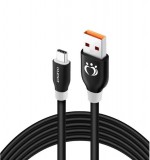 E-Zone Olesit Adat-és töltőkábel K193, 150 cm, USB-C/USB típusú, 2.4A gyors töltés, fekete