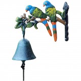 E-Zone Öntöttvas Kolomp, Papagájos forma, retro hangulatú dizájn, színes kialakítás
