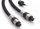 Eagle Cable Deluxe optikai audio kábel mini adapterrel fekete 0.75m (100821007)