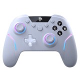 EasySMX X20, Multi-Platform (PC, Mobil, Switch), RGB, Hall-Effect, RF 2,4 GHz/Bluetooth, Fehér, Vezeték nélküli kontroller