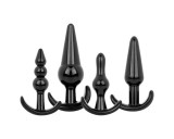 EasyToys - anál plug szett - 4 részes (fekete)
