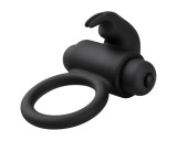 EasyToys Bunny - vibrációs péniszgyűrű (fekete)