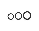 Easytoys Explore Ring - péniszgyűrű szett - 3 részes (fekete)