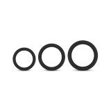 Easytoys Explore Ring - péniszgyűrű szett - 3 részes (fekete)