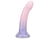 EasyToys Mermaid - csillámos dildó - 19cm (pink)