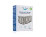 Easytoys Penis Sleeve - péniszmandzsetta szett - szürke (6db)