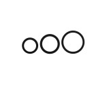 Easytoys - szilikon péniszgyűrű szett - 3 részes (fekete)