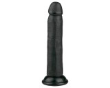Easytoys - tapadókorongos élethű dildó (20,5cm) - fekete