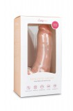 Easytoys - tapadókorongos, herés dildó (20cm) - natúr