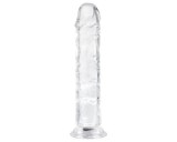 EasyToys - zselés dildó - 18cm (átlátszó)