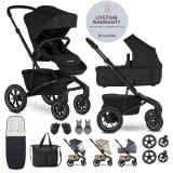 EASYWALKER Kombinált babakocsi Jimmey Pepper Black XXL AIR + RWS