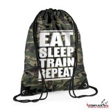 Eat sleep train repeat - Gymbag/tornazsák (terep)