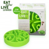 Eat Slow Live Longer Original Habzsolásgátló Tál zöld 2 méretben