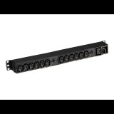 Eaton EFLX12I áramelosztó egység (PDU) 13 AC kimenet(ek) 1U Fekete (EFLX12I)