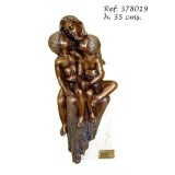 Ebano Anya gyermekeivel bronz szobor