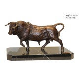 Ebano Bika bronz szobor