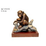 Ebano Csimpánz bronz szobor