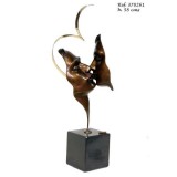 Ebano Csókolózó pár arca bronz szobor