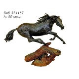 Ebano Díjugrató ló bronz szobor