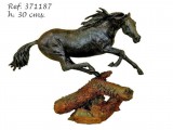 Ebano Díjugrató ló bronz szobor