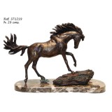 Ebano Fenséges ló bronz szobor