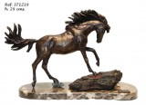 Ebano Fenséges ló bronz szobor