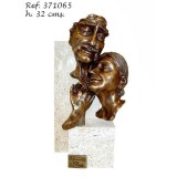 Ebano Idős házaspár bronz szobor