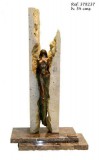 Ebano Női akt márvány talapzaton bronz szobor
