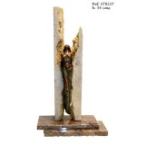 Ebano Női akt márvány talapzaton bronz szobor