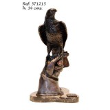 Ebano Sólyom bronz szobor