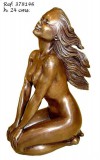 Ebano Szellőben napozó akt bronz szobor