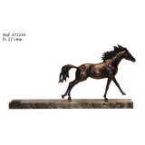 Ebano Ügető ló bronz szobor