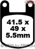 EBC FA 050 kevlár fékbetét