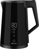 ECG Digitouch Duplafalú vízforraló hőfokszabályzóval, fekete (RK-1893 Black)