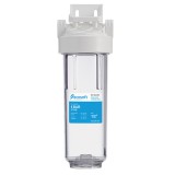 Ecosoft 10" vízszűrő ház készlet - hideg vizes - átlátszó - 1/2"x1/2"